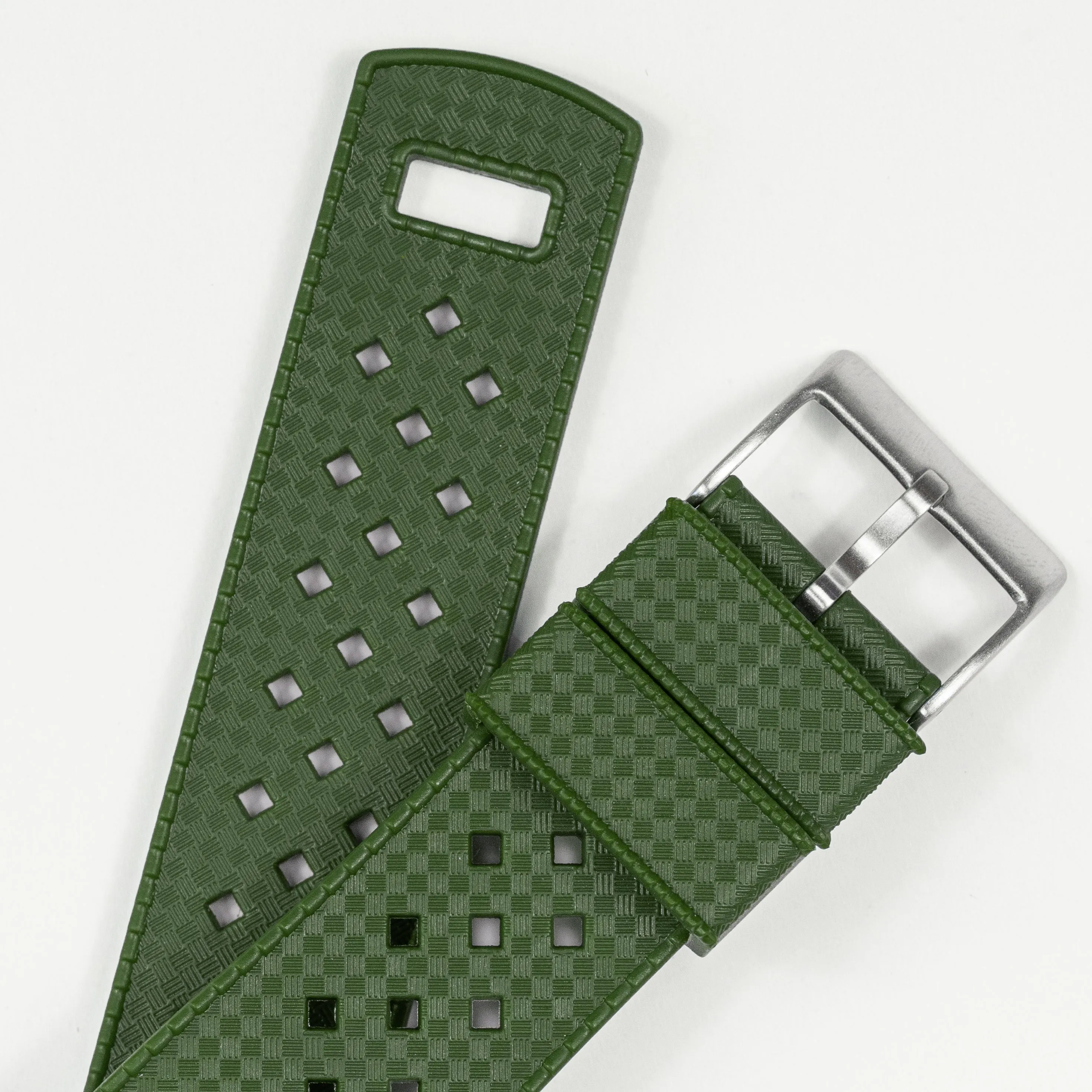 Army Green Tropical Style Watch Band