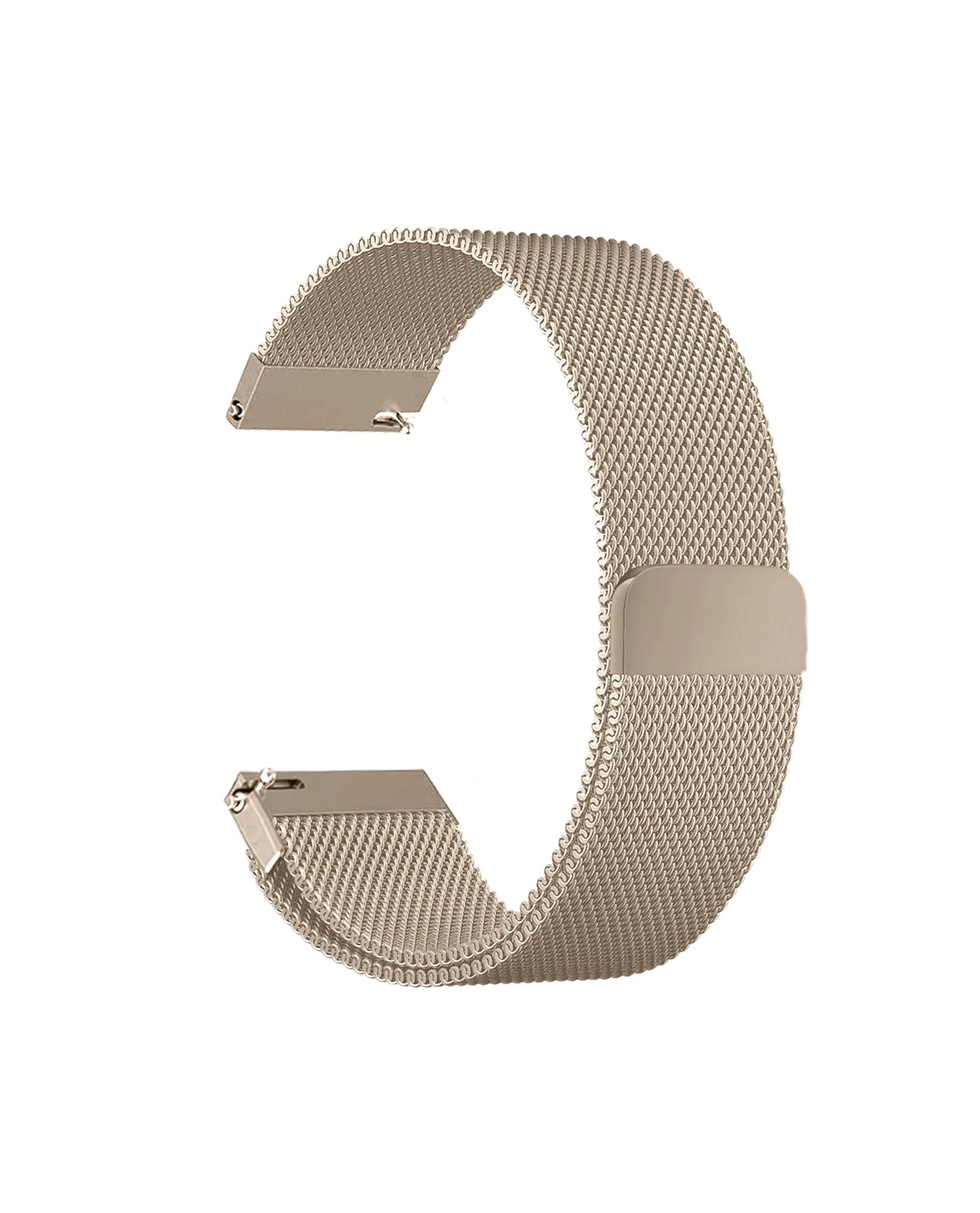 Black Milanese Loop WatchBand for Samsung/OnePlus/Fitbit Smartwatches (20mm)