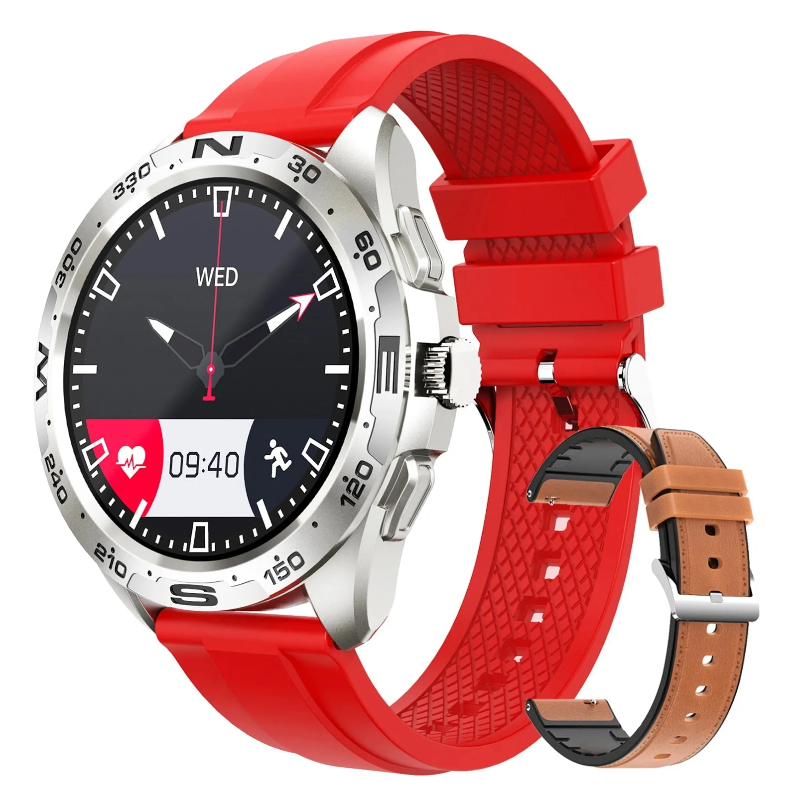 Bluetooth Smart Watch with Titanium Strap for Men