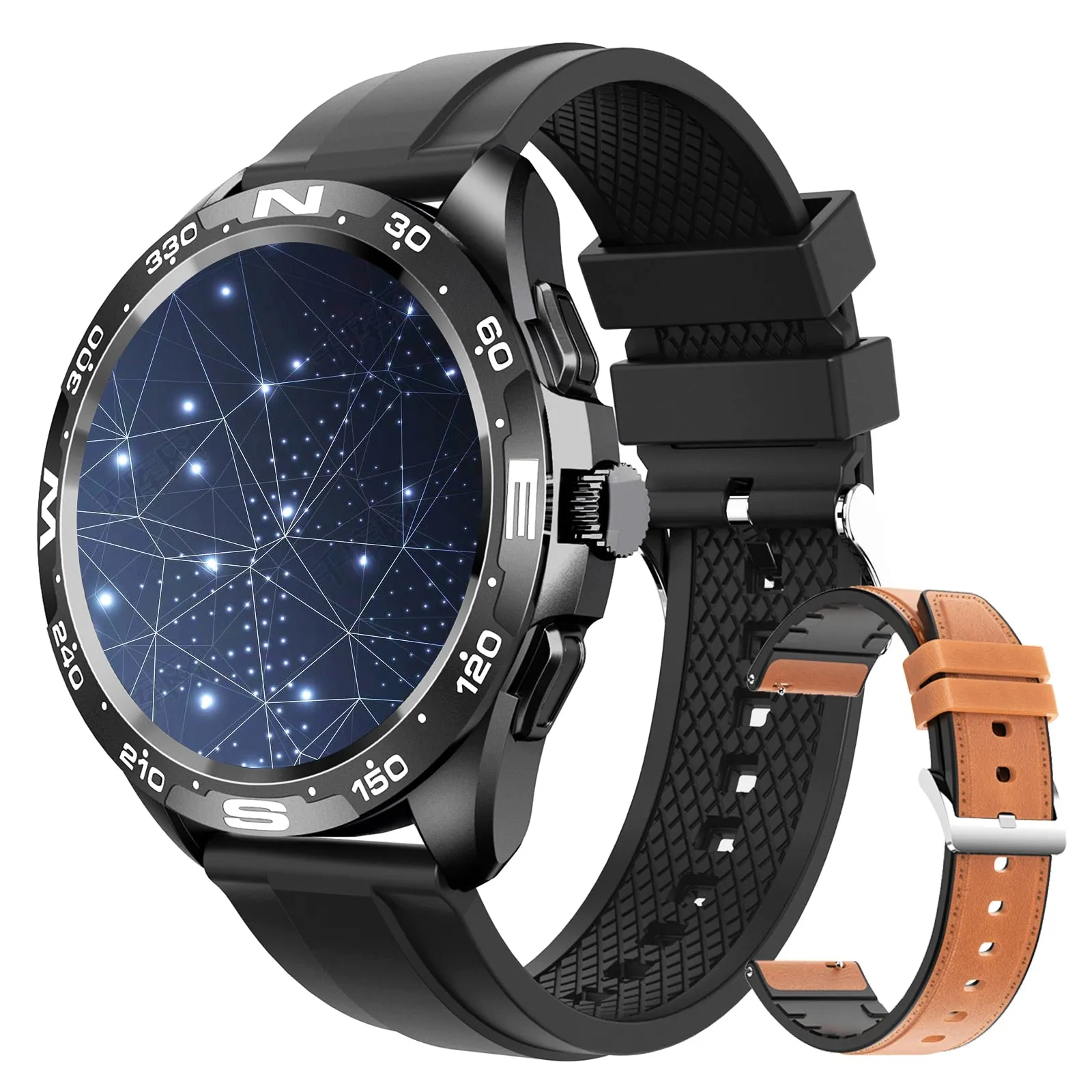 Bluetooth Smart Watch with Titanium Strap for Men