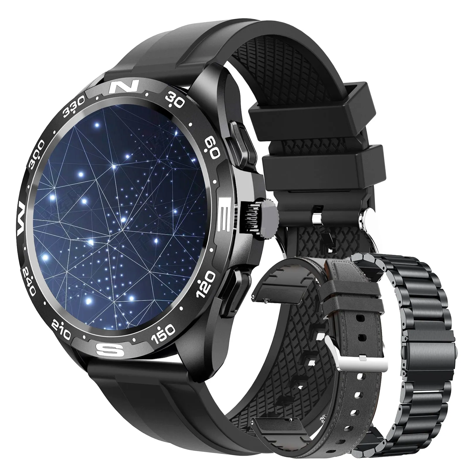 Bluetooth Smart Watch with Titanium Strap for Men
