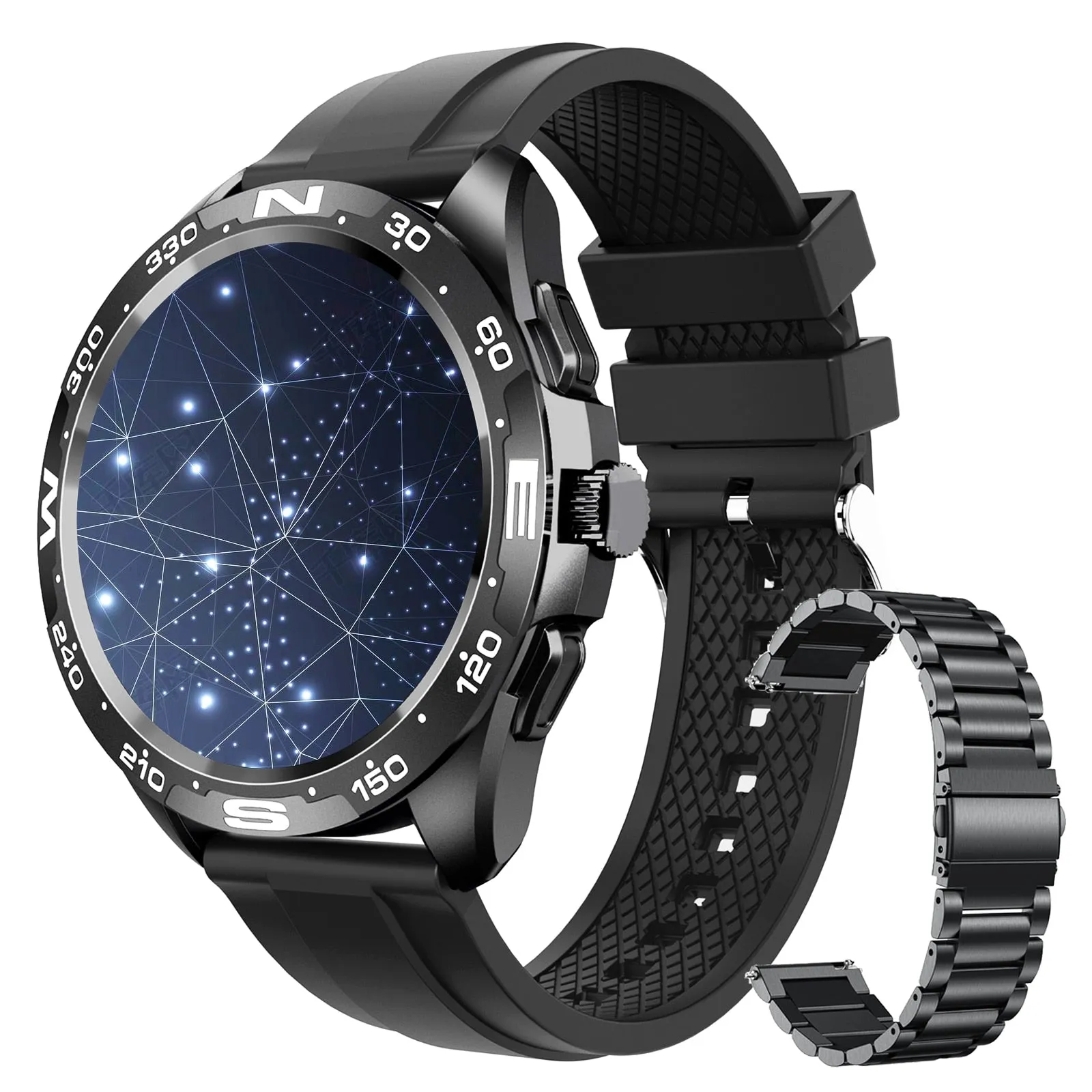 Bluetooth Smart Watch with Titanium Strap for Men
