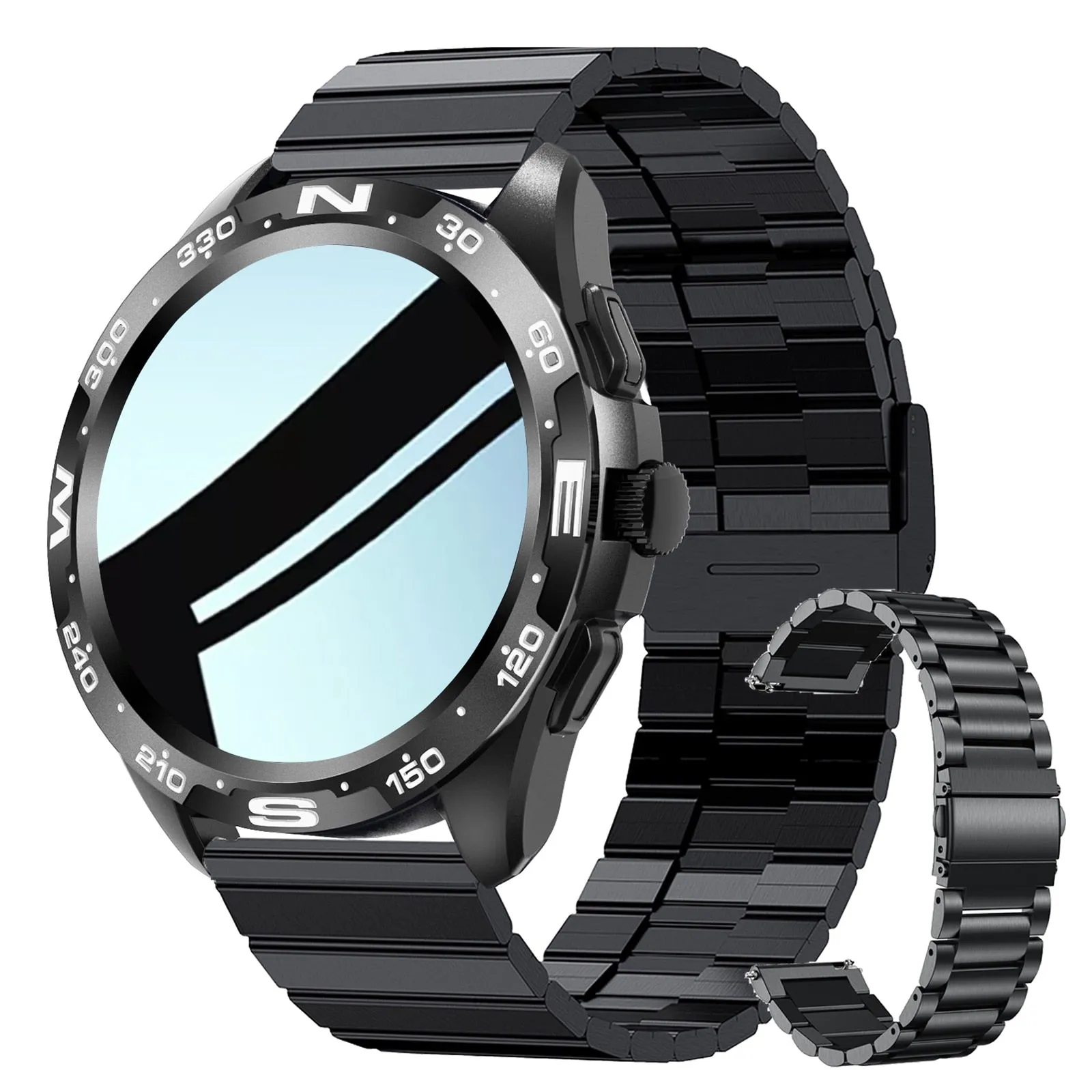 Bluetooth Smart Watch with Titanium Strap for Men