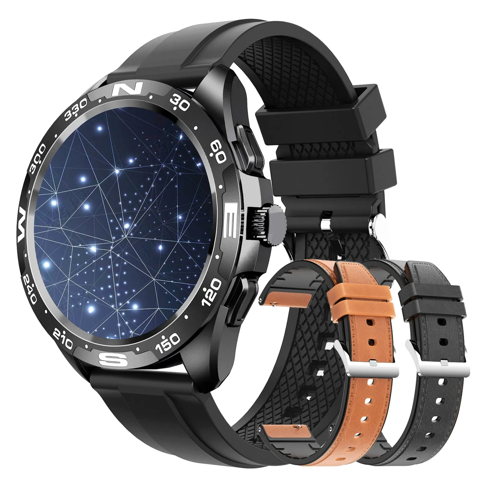 Bluetooth Smart Watch with Titanium Strap for Men