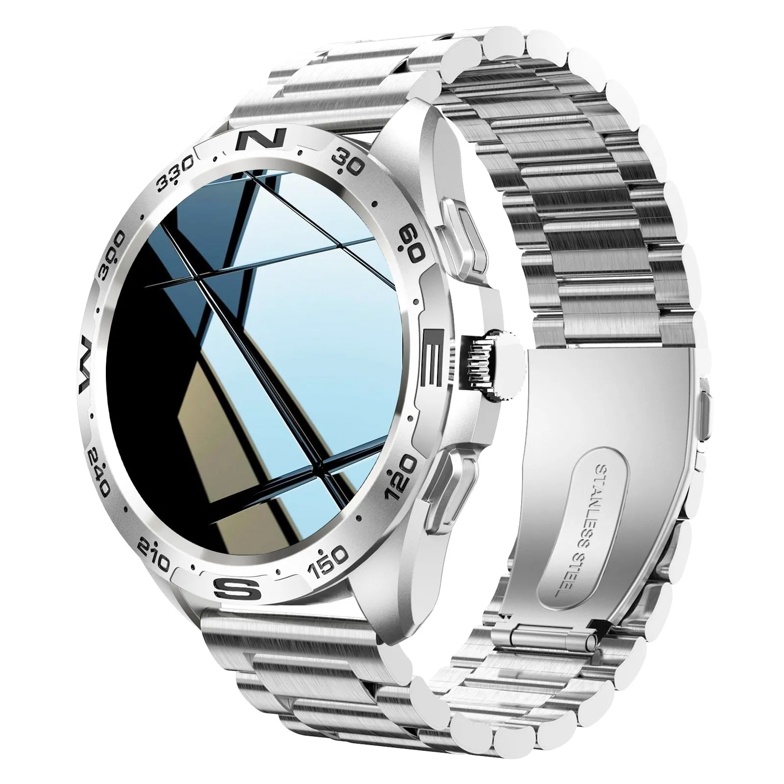 Bluetooth Smart Watch with Titanium Strap for Men