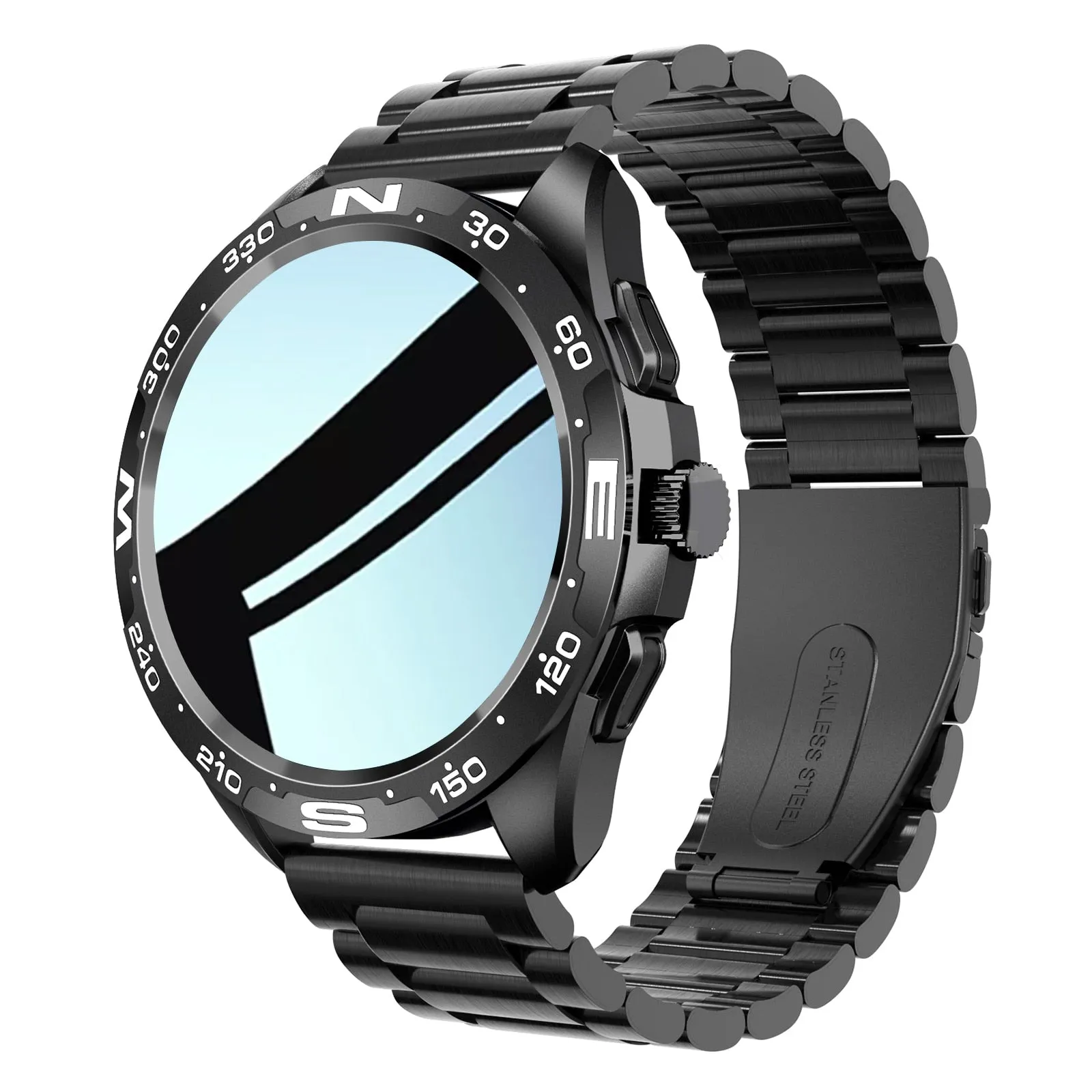 Bluetooth Smart Watch with Titanium Strap for Men