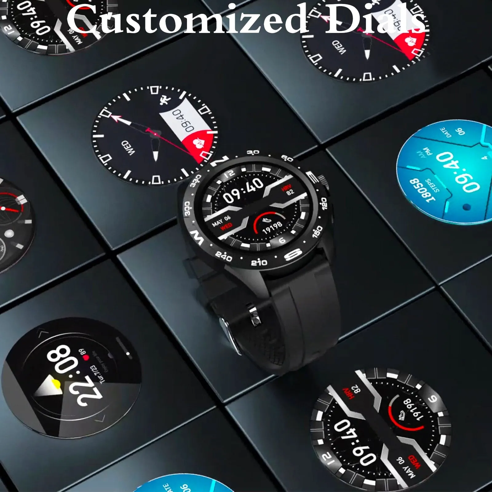 Bluetooth Smart Watch with Titanium Strap for Men
