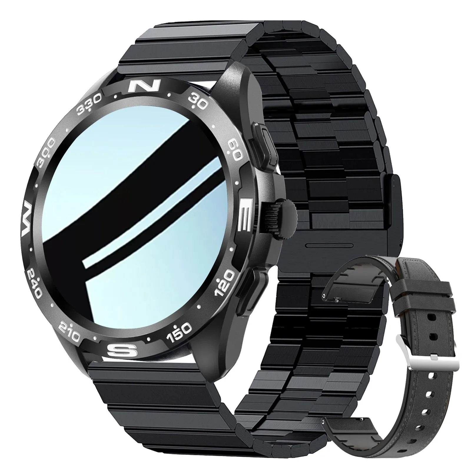Bluetooth Smart Watch with Titanium Strap for Men
