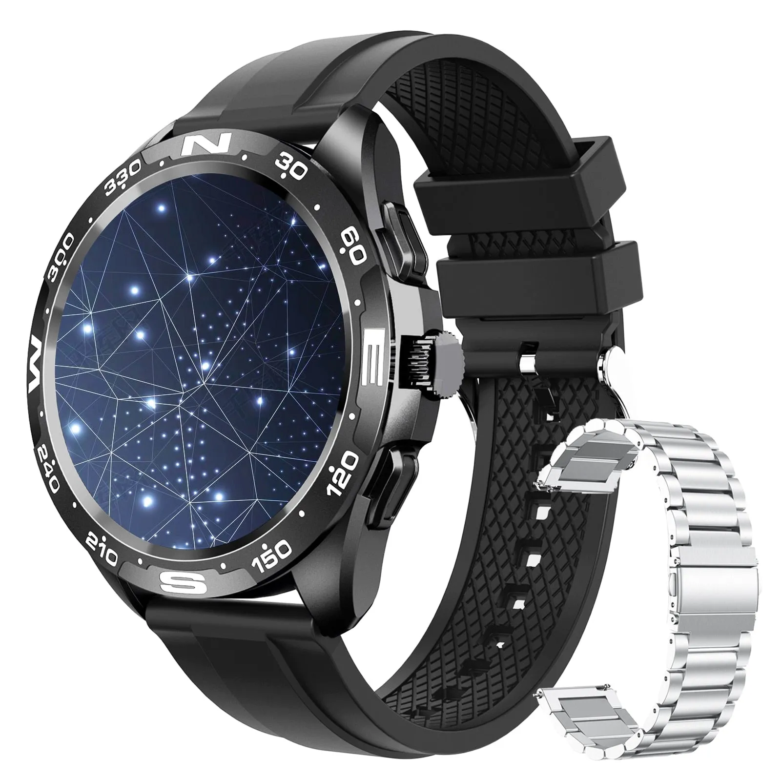 Bluetooth Smart Watch with Titanium Strap for Men