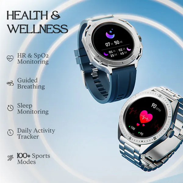 boAt Enigma Switch | Premium Luxury Smartwatch with 1.39" (3.53cm) HD Display, Switchable Case, 100  Sports Mode, BT Calling, HR & SpO2 Monitoring