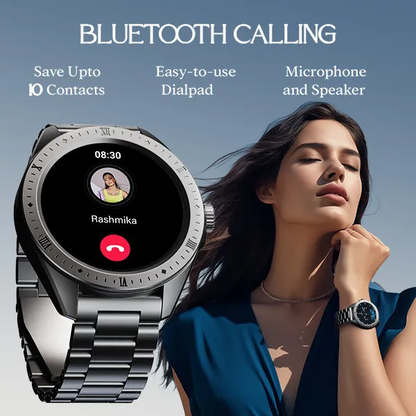 boAt Enigma Switch | Premium Luxury Smartwatch with 1.39" (3.53cm) HD Display, Switchable Case, 100  Sports Mode, BT Calling, HR & SpO2 Monitoring