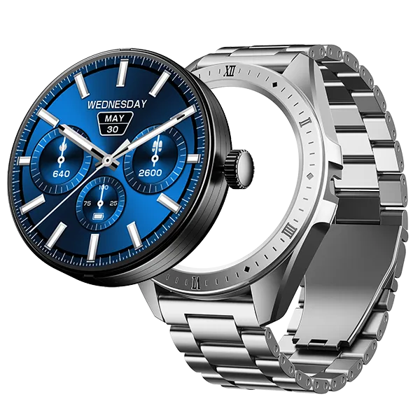 boAt Enigma Switch | Premium Luxury Smartwatch with 1.39" (3.53cm) HD Display, Switchable Case, 100  Sports Mode, BT Calling, HR & SpO2 Monitoring