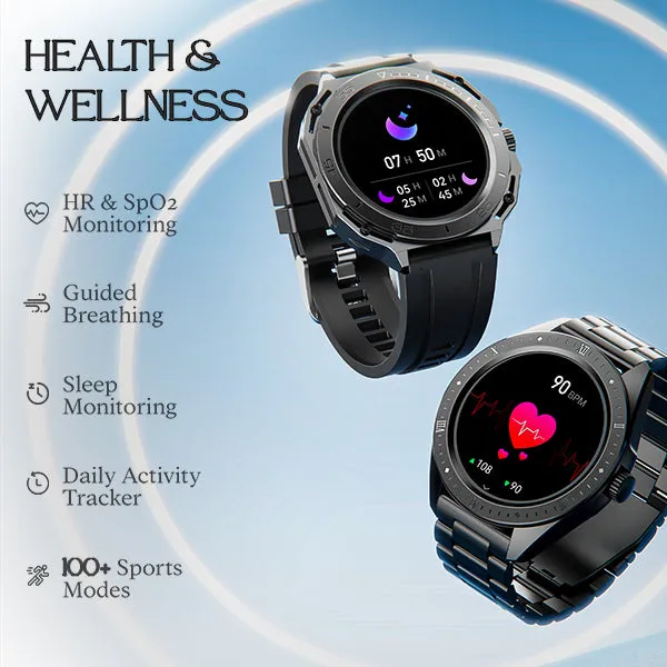 boAt Enigma Switch | Premium Luxury Smartwatch with 1.39" (3.53cm) HD Display, Switchable Case, 100  Sports Mode, BT Calling, HR & SpO2 Monitoring