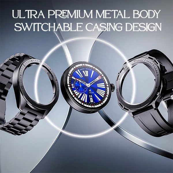 boAt Enigma Switch | Premium Luxury Smartwatch with 1.39" (3.53cm) HD Display, Switchable Case, 100  Sports Mode, BT Calling, HR & SpO2 Monitoring