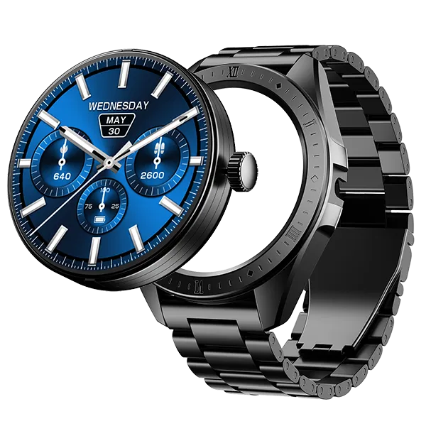 boAt Enigma Switch | Premium Luxury Smartwatch with 1.39" (3.53cm) HD Display, Switchable Case, 100  Sports Mode, BT Calling, HR & SpO2 Monitoring