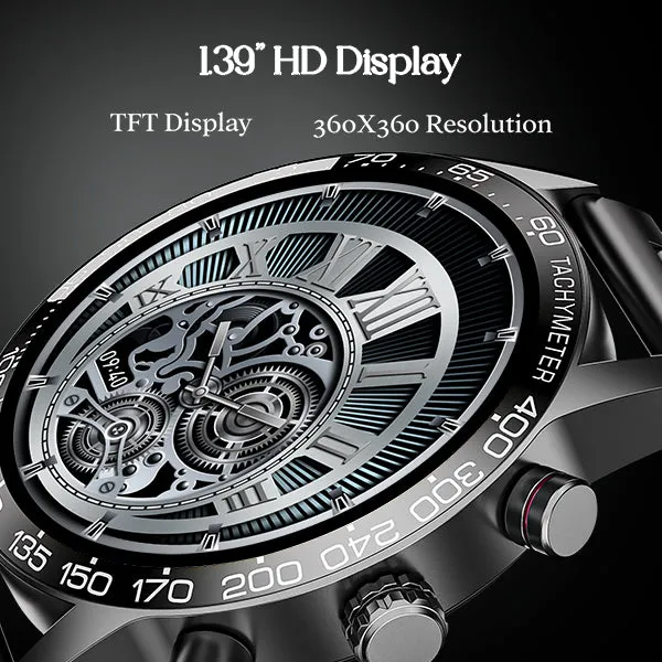 boAt Enigma Z40 | Luxury Smartwatch with 1.32" Round TFT Display, IP67 Splash & Sweat Resistance, SpO2 & Sleep Monitoring