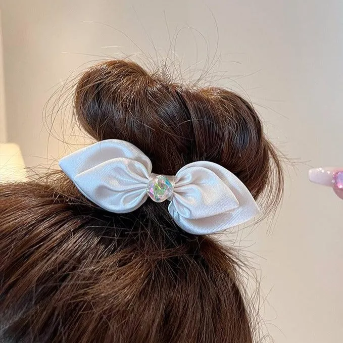 Bow-Knot Diamond  Headdress Ponytail