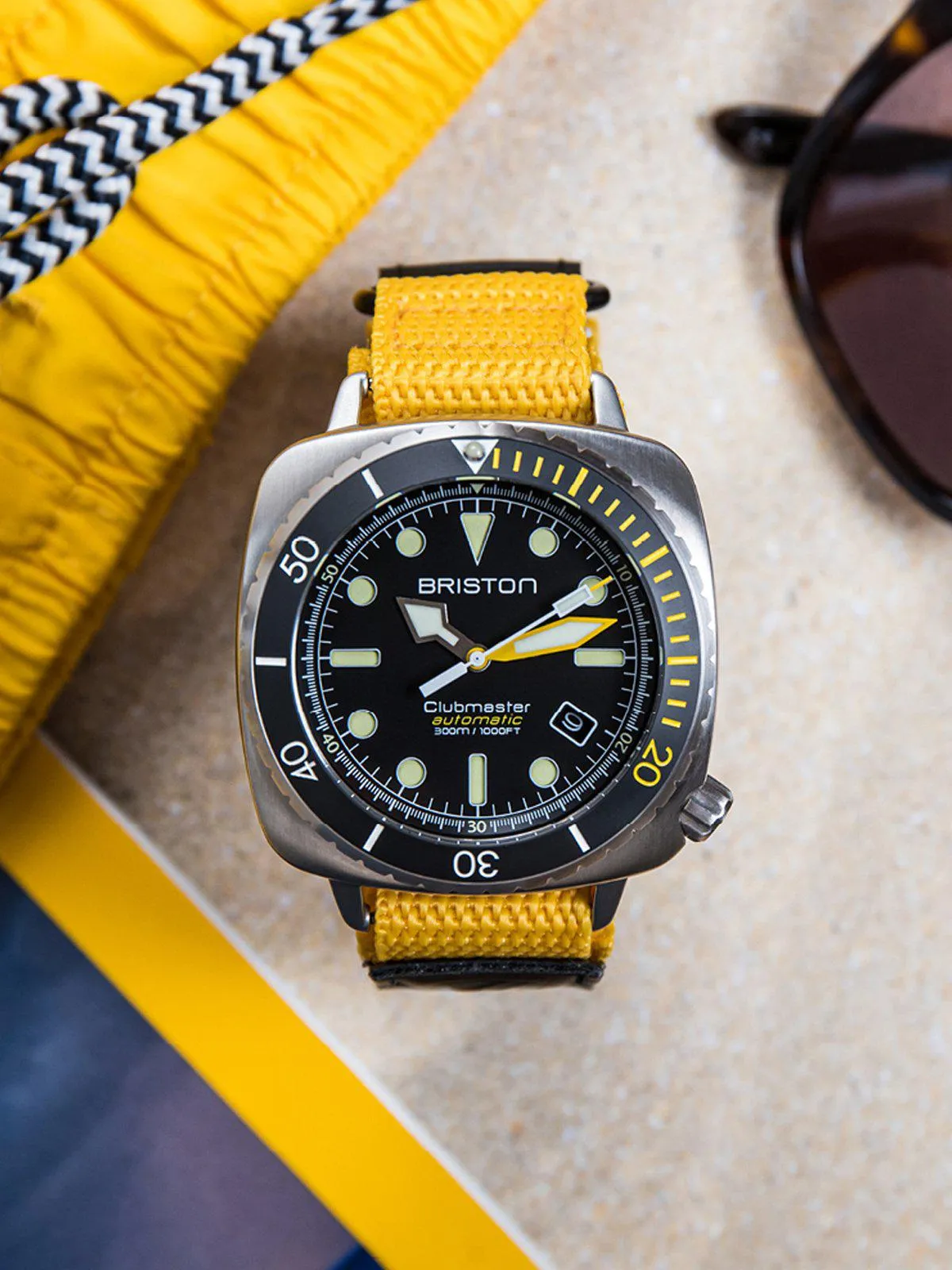 Briston Velcro Strap 20mm Yellow PVD