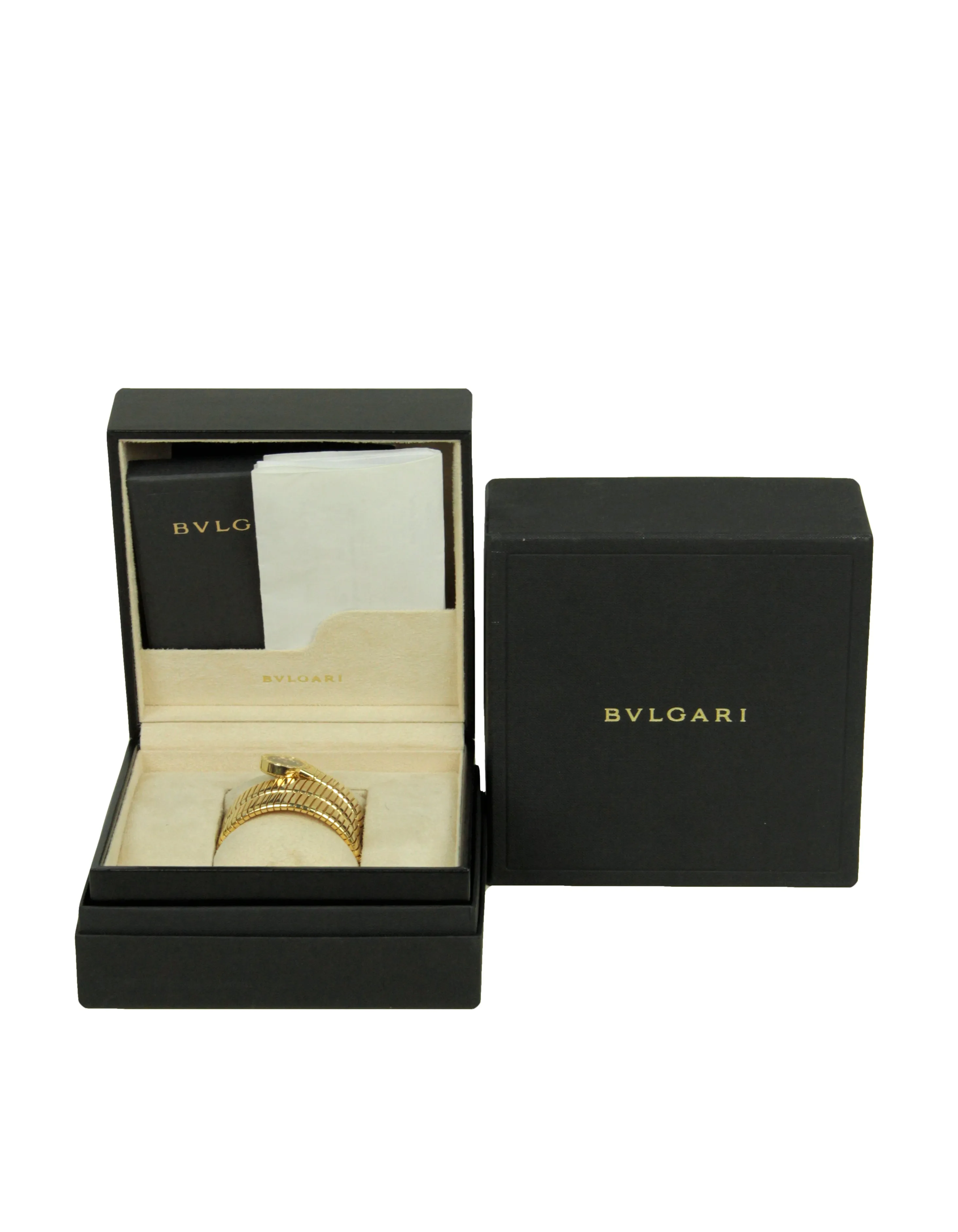 Bvlgari 18k Yellow Gold & Diamond Serpenti Tubogas Watch