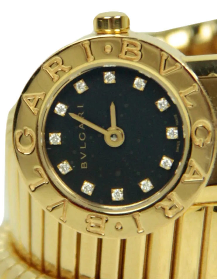 Bvlgari 18k Yellow Gold & Diamond Serpenti Tubogas Watch