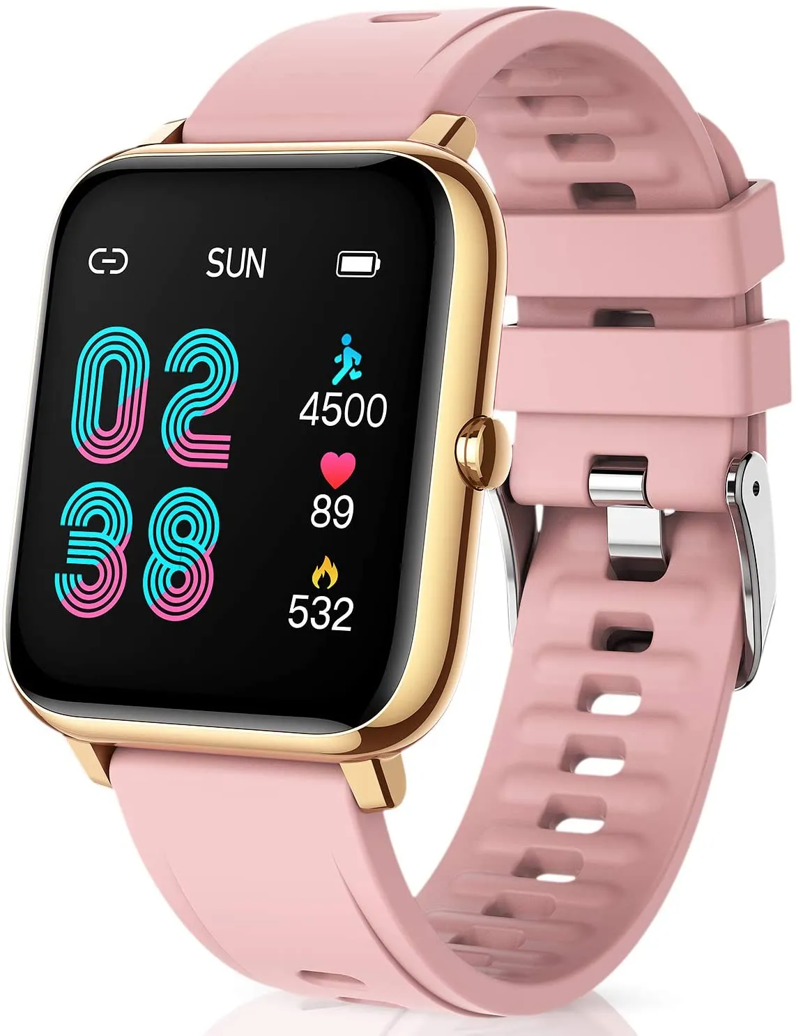 CanMixs Smart Watch for Android Phones iOS Waterproof Smart Watches for Women Men Sports Digital Watch Fitness Tracker Heart Rate Blood Oxygen Sleep Monitor Touch Screen Compatible Samsung iPhone