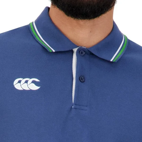 Canterbury Men's Tipped Edge Polo - Dark Denim