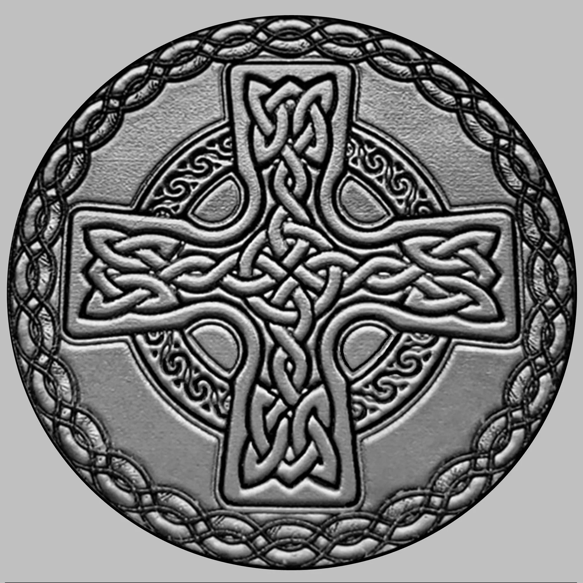 Celtic Cross Engraved Watch Band for 22mm 24mm 25mm Lugs Traditional Casual Luxury and Smartwatches Silver Color Stainless Steel Strap Bracelet CC2