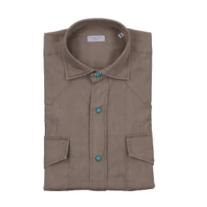 Centauro Denim Western Shirt in Sand