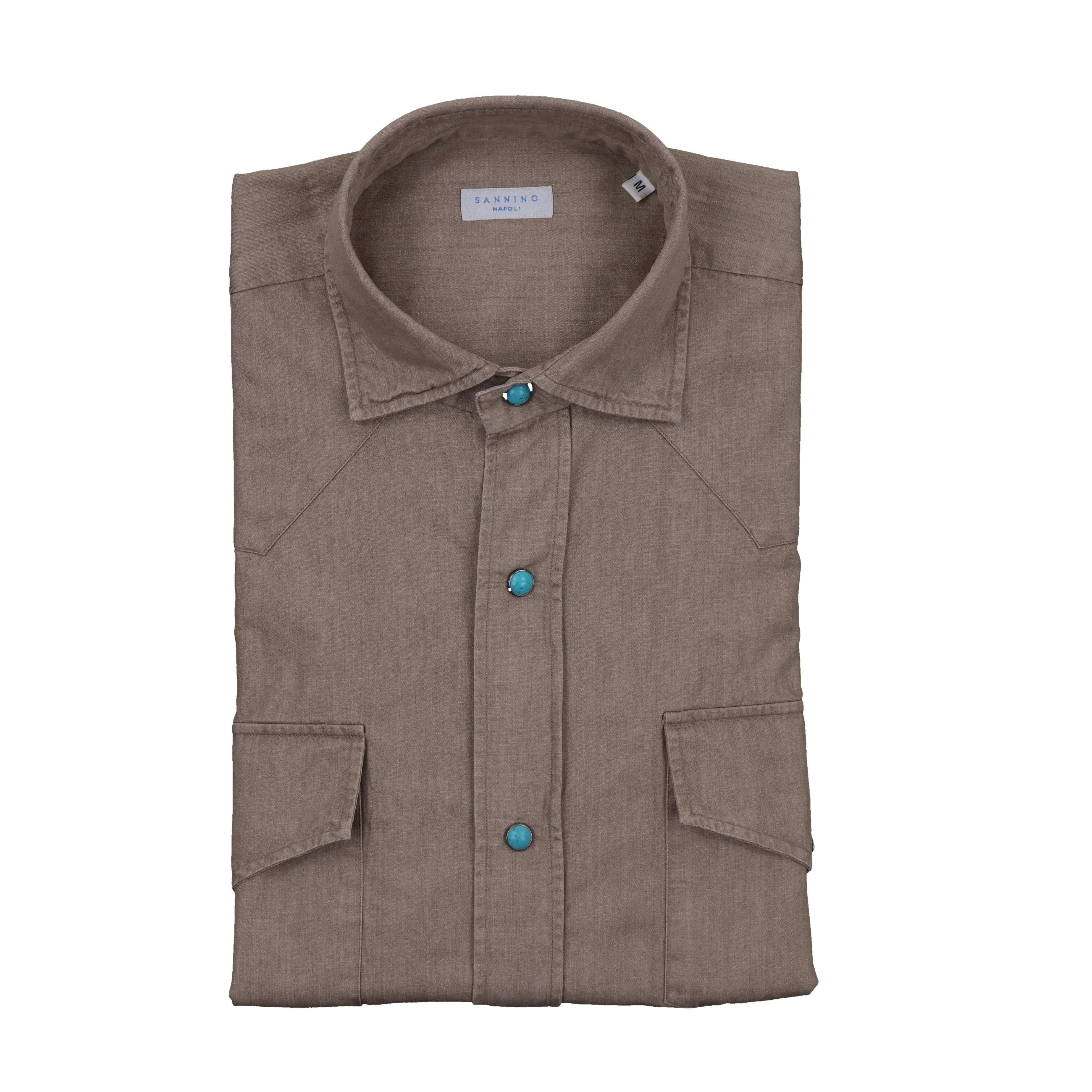 Centauro Denim Western Shirt in Sand