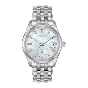 Citizen Corso Ladies Eco Drive Stainless Steel Mother of Pearl Dial Watch