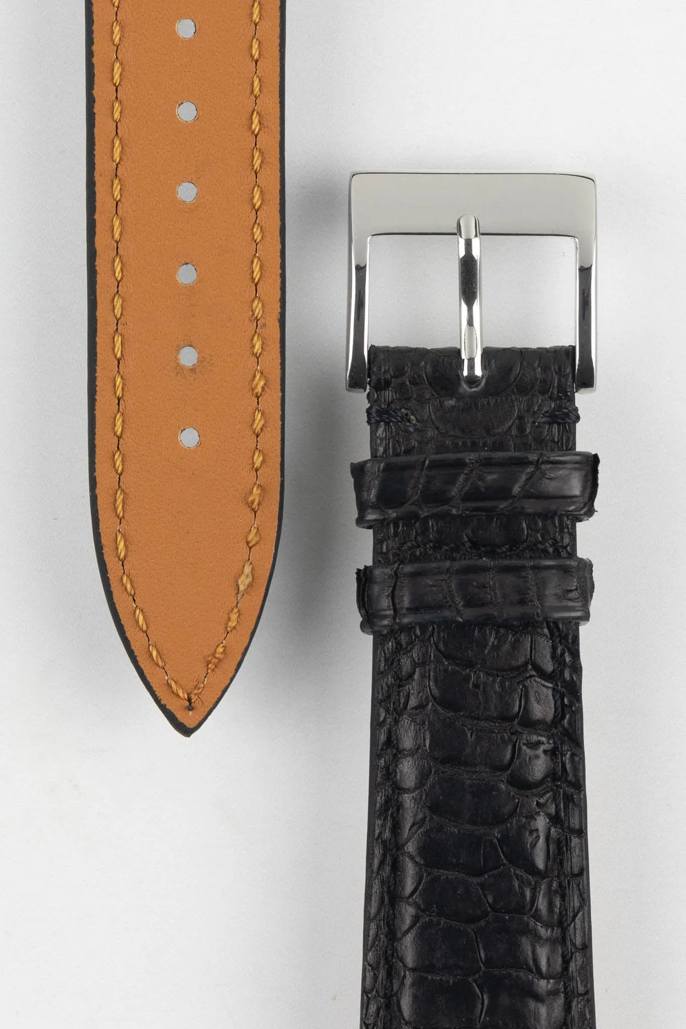 Classic Gallo Watch Strap in Matte Black