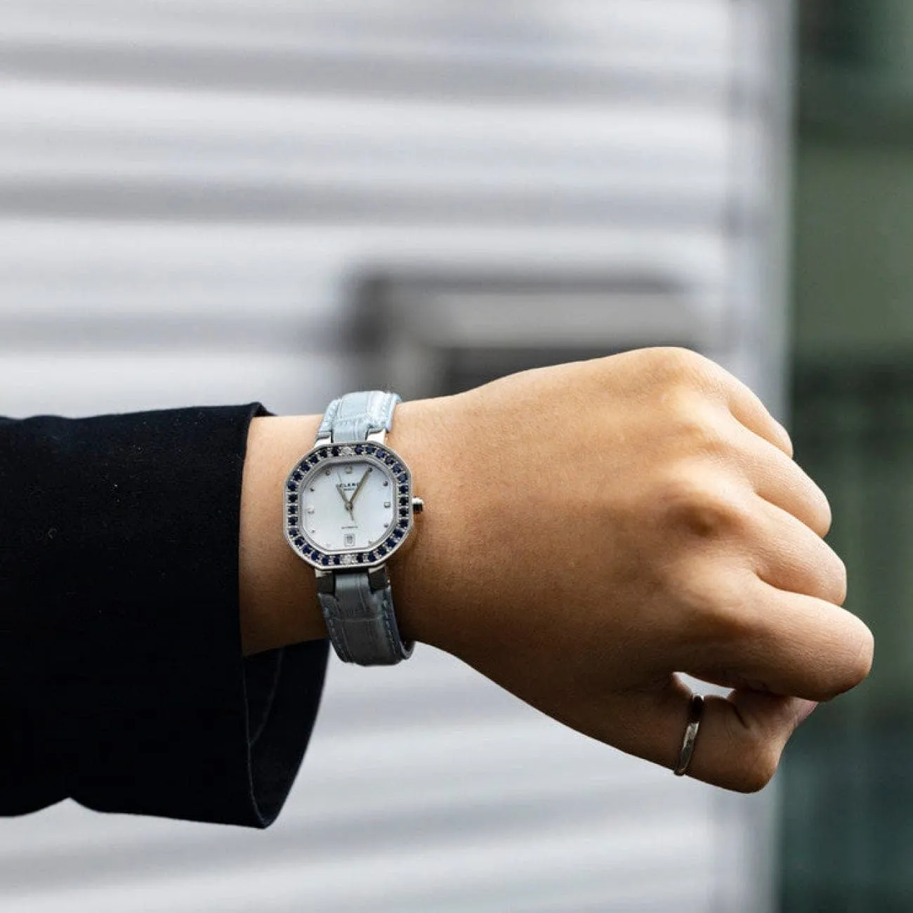 Clerc Geneve  with Blue Sapphires