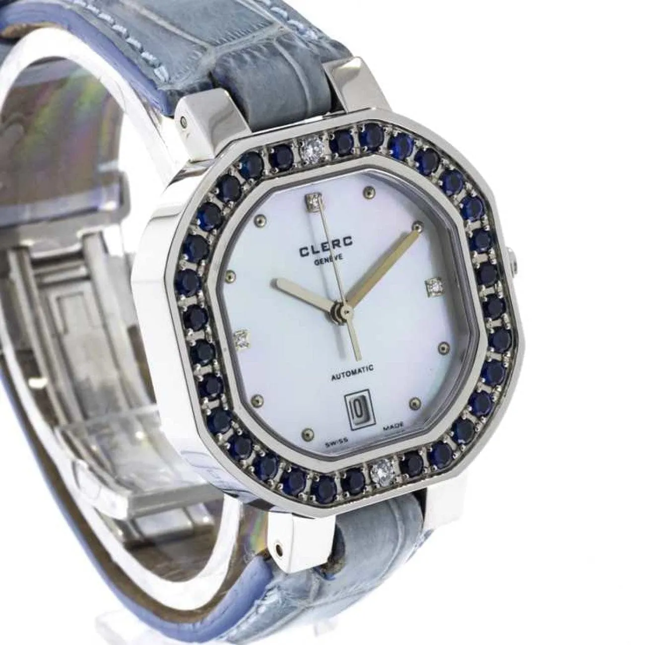 Clerc Geneve  with Blue Sapphires
