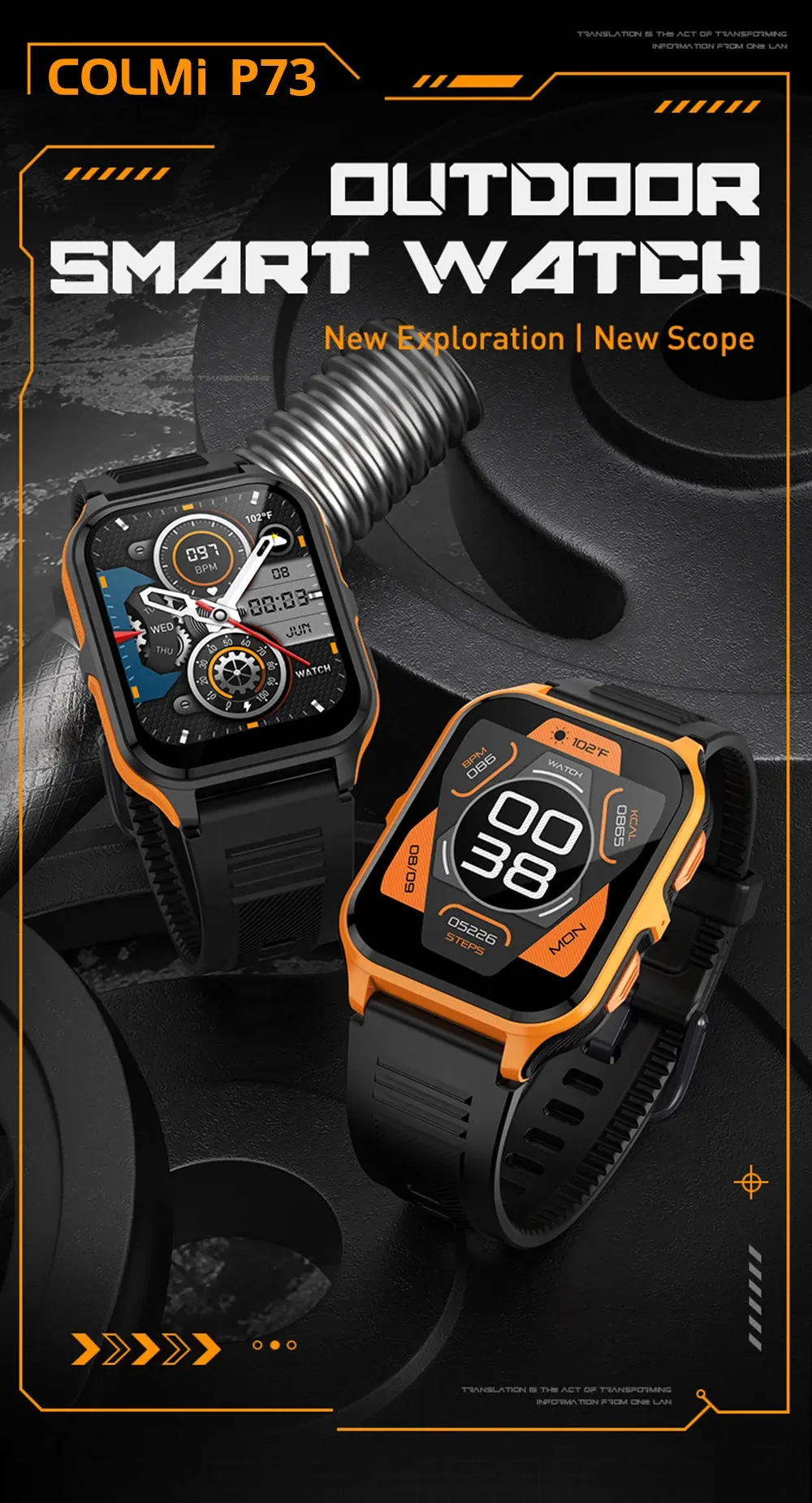 COLMI P73 1.90" TFT Display Smart Fitness Watch