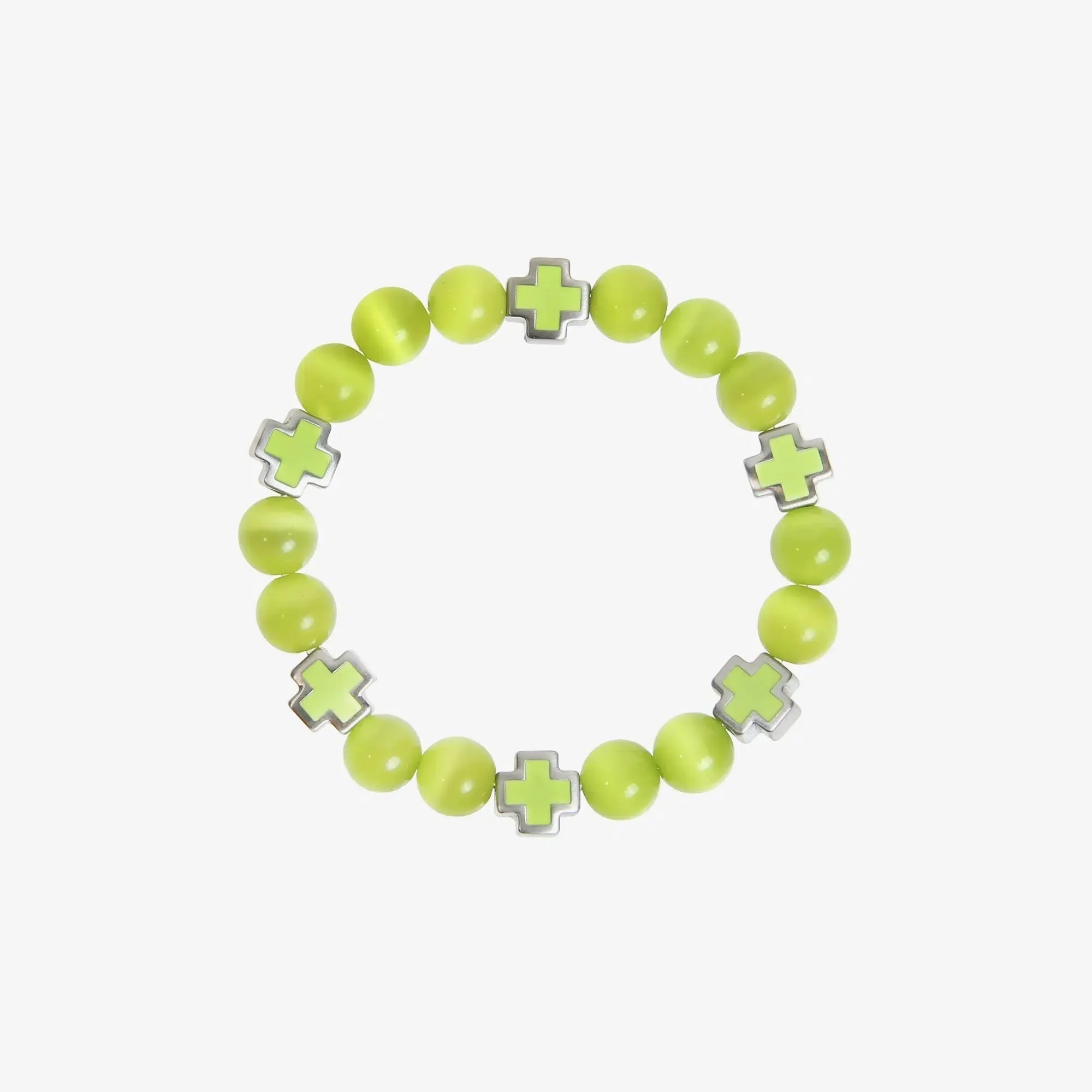 Colored Glass Bead Bracelet