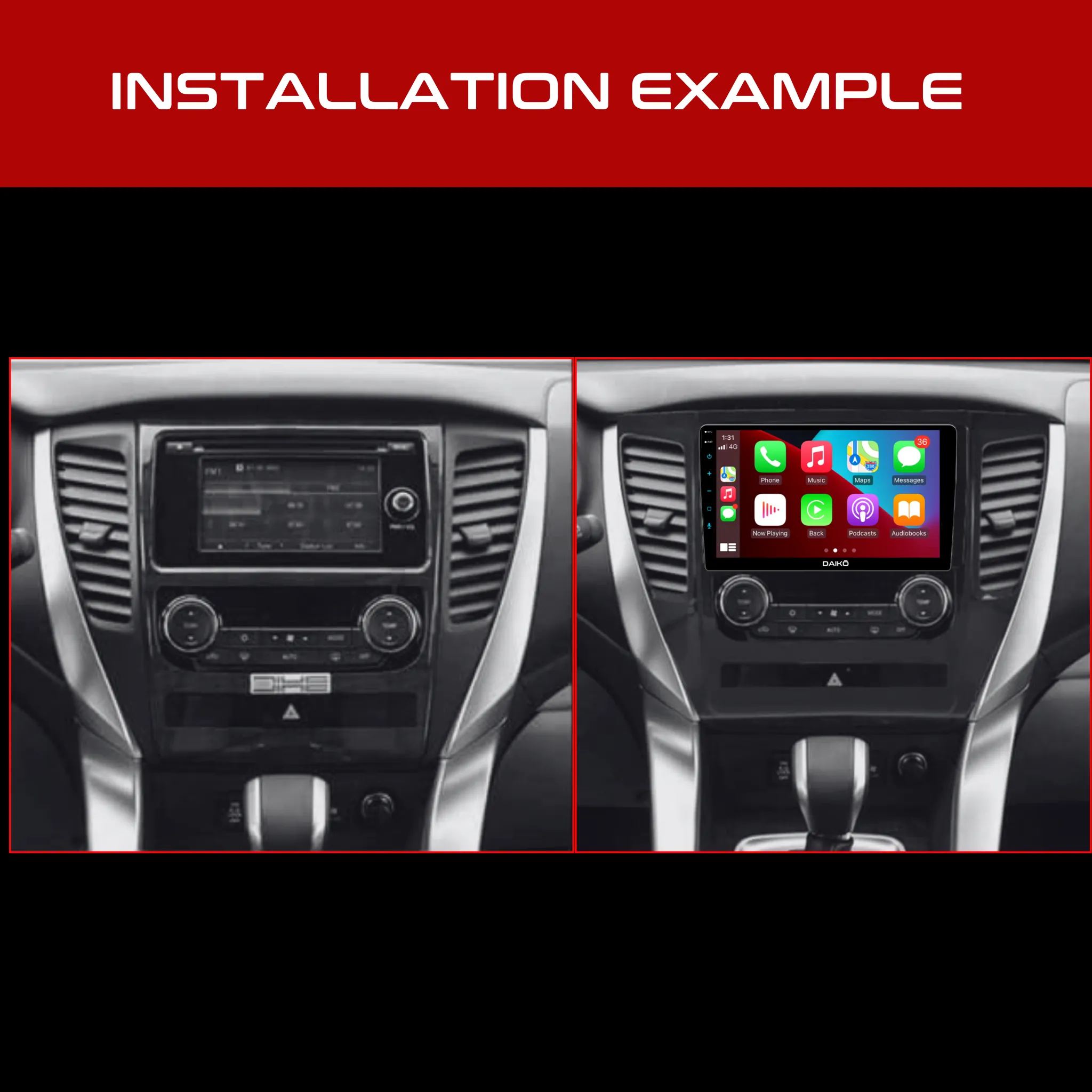 Daiko Ultra Car Stereo Carplay Android Auto For 2017 Mitsubishi Pajero Sport