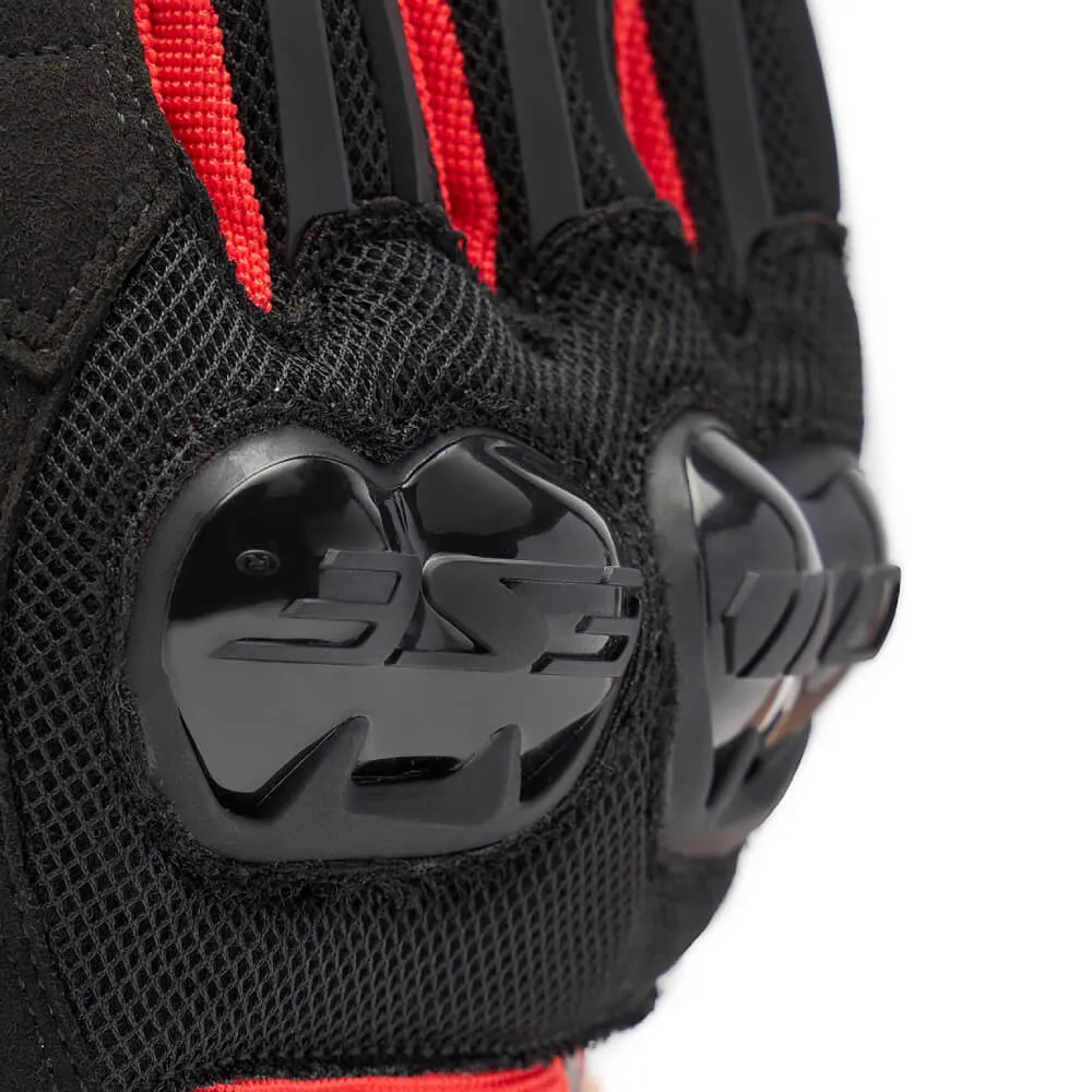 Dainese Mig 3 Air Tex Gloves Black / Red Lava