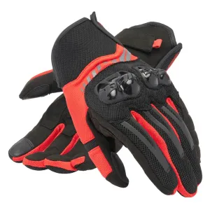 Dainese Mig 3 Air Tex Gloves Black / Red Lava