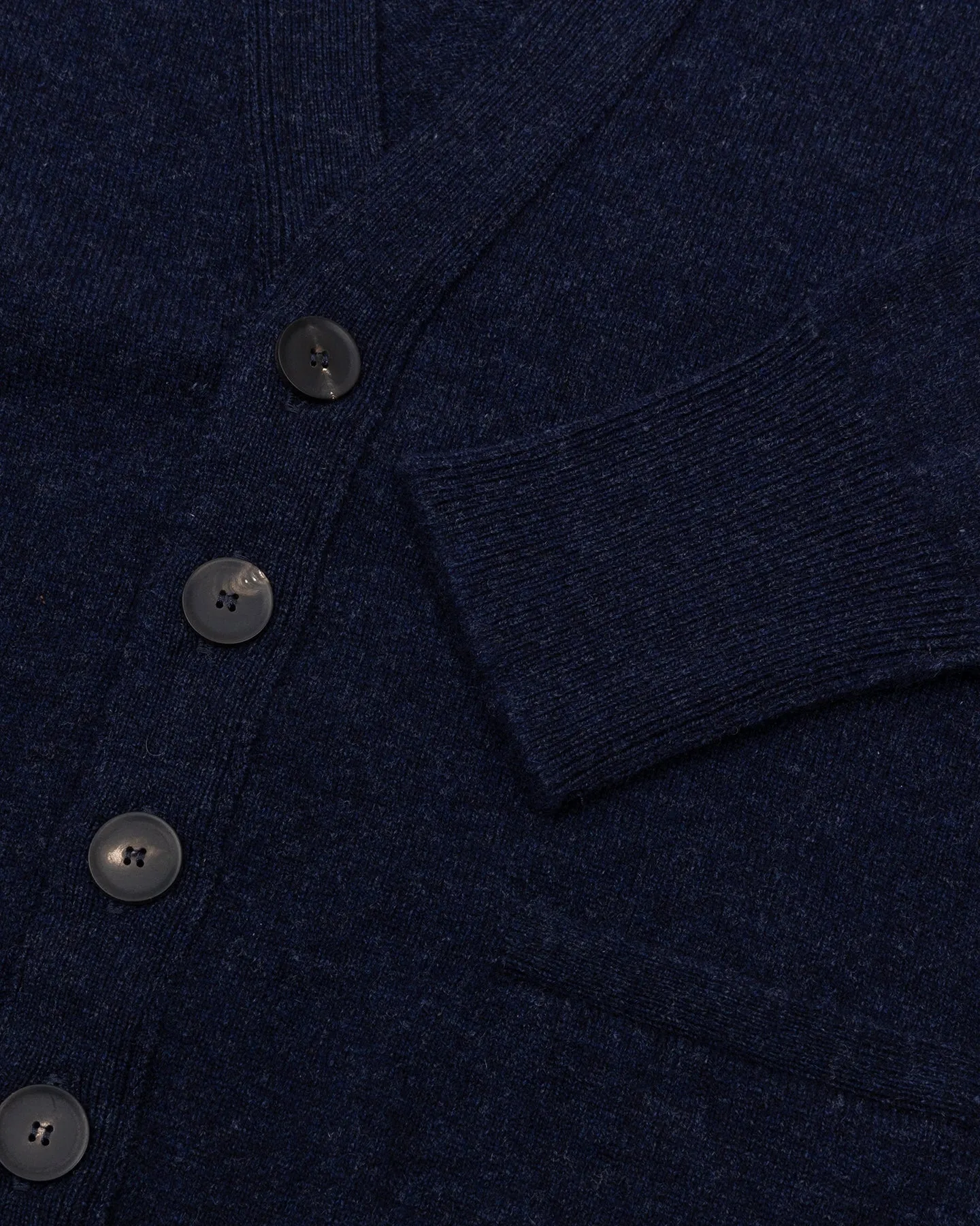 Dark Blue Lambswool Cardigan