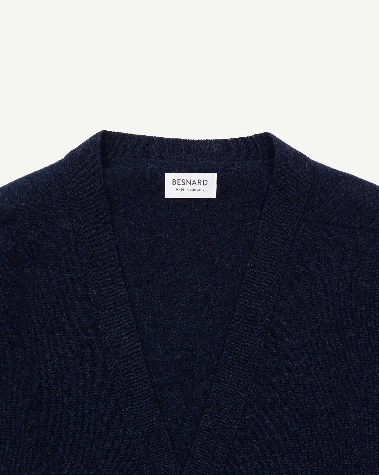 Dark Blue Lambswool Cardigan