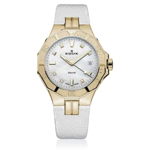 EDOX SWISS MADE 53020-37JC-NADD DELFIN THE ORIGINAL DIVER DATE LADY