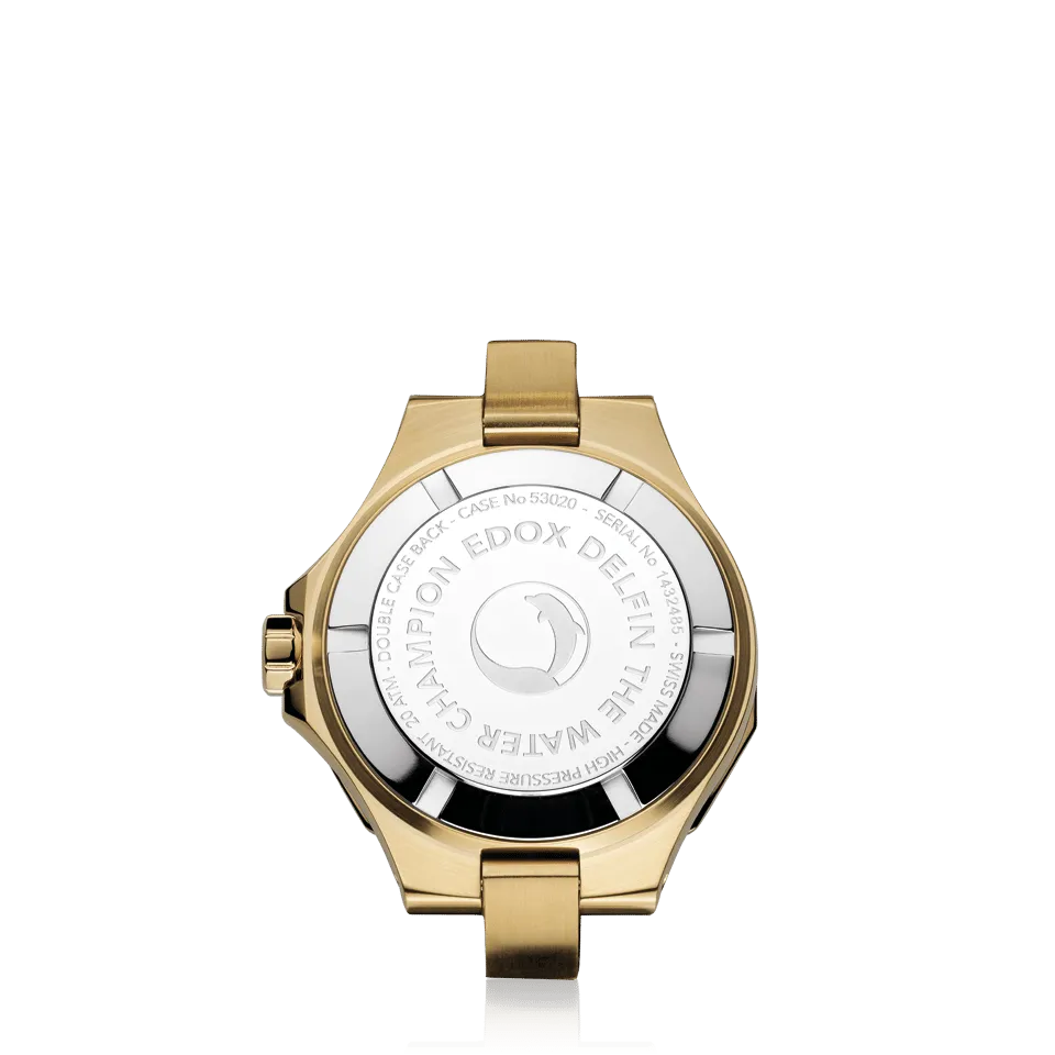 EDOX SWISS MADE 53020-37JC-NADD DELFIN THE ORIGINAL DIVER DATE LADY