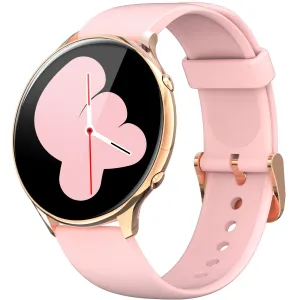 EIGIIS Smart Watch for Women, Fashionable Fitness Watch with Calorie Temperature Monitor Female Health Monitor Lady Sports Watch with 24 Sports Modes Activity Trackers Watch for iOS Android Phone