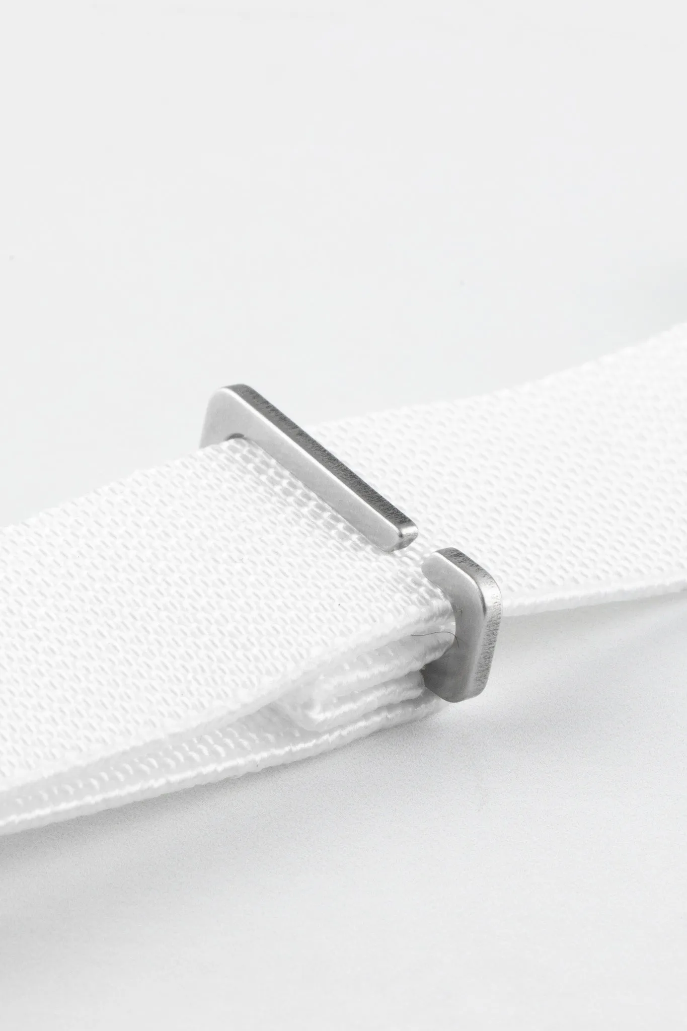 Erika's Originals NASA MN™ Watch Strap in FULL WHITE with BRUSHED Hardware