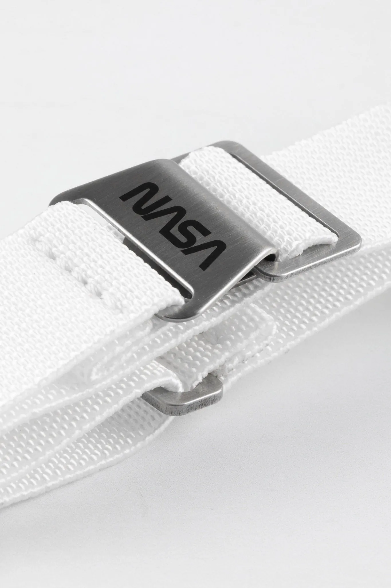 Erika's Originals NASA MN™ Watch Strap in FULL WHITE with BRUSHED Hardware