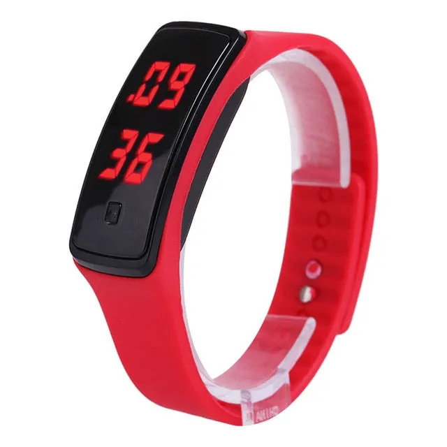 Fashion Sport LED Women Watches Candy Color Silicone Rubber Touchscreen Digital Watches Waterproof Bracelet Wrist Watch H9