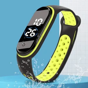Fashion Waterproof Kids Sports Smart Watch LED Digital