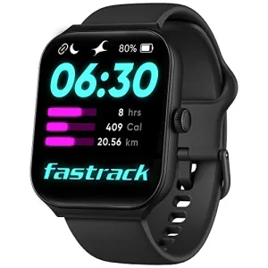 Fastrack New Limitless FS1 Smart Watch|Biggest 1.95" Horizon Curve Display|SingleSync BT Calling v5.3|Built-in Alexa|Upto 5 Day Battery|ATS Chipset with Zero Lag|100  Sports Modes|150  Watchfaces