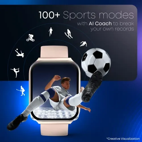 Fastrack New Limitless FS1 Smart Watch|Biggest 1.95" Horizon Curve Display|SingleSync BT Calling v5.3|Built-in Alexa|Upto 5 Day Battery|ATS Chipset with Zero Lag|100  Sports Modes|150  Watchfaces