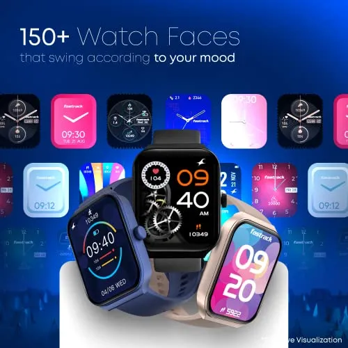 Fastrack New Limitless FS1 Smart Watch|Biggest 1.95" Horizon Curve Display|SingleSync BT Calling v5.3|Built-in Alexa|Upto 5 Day Battery|ATS Chipset with Zero Lag|100  Sports Modes|150  Watchfaces